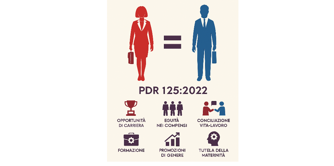 Rappresentazione visiva dell'articolo: PdR 125: 2022 -  confronto con la DEI e lo stato dell'arte in Italia